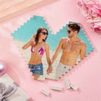Custom Photo Block Puzzle Heart Shaped Personalized Building Brick