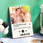 Personalized Building Brick Photo Block with Music Code for Unique Gifts