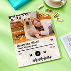 Personalized Building Brick Photo Block with Music Code for Unique Gifts