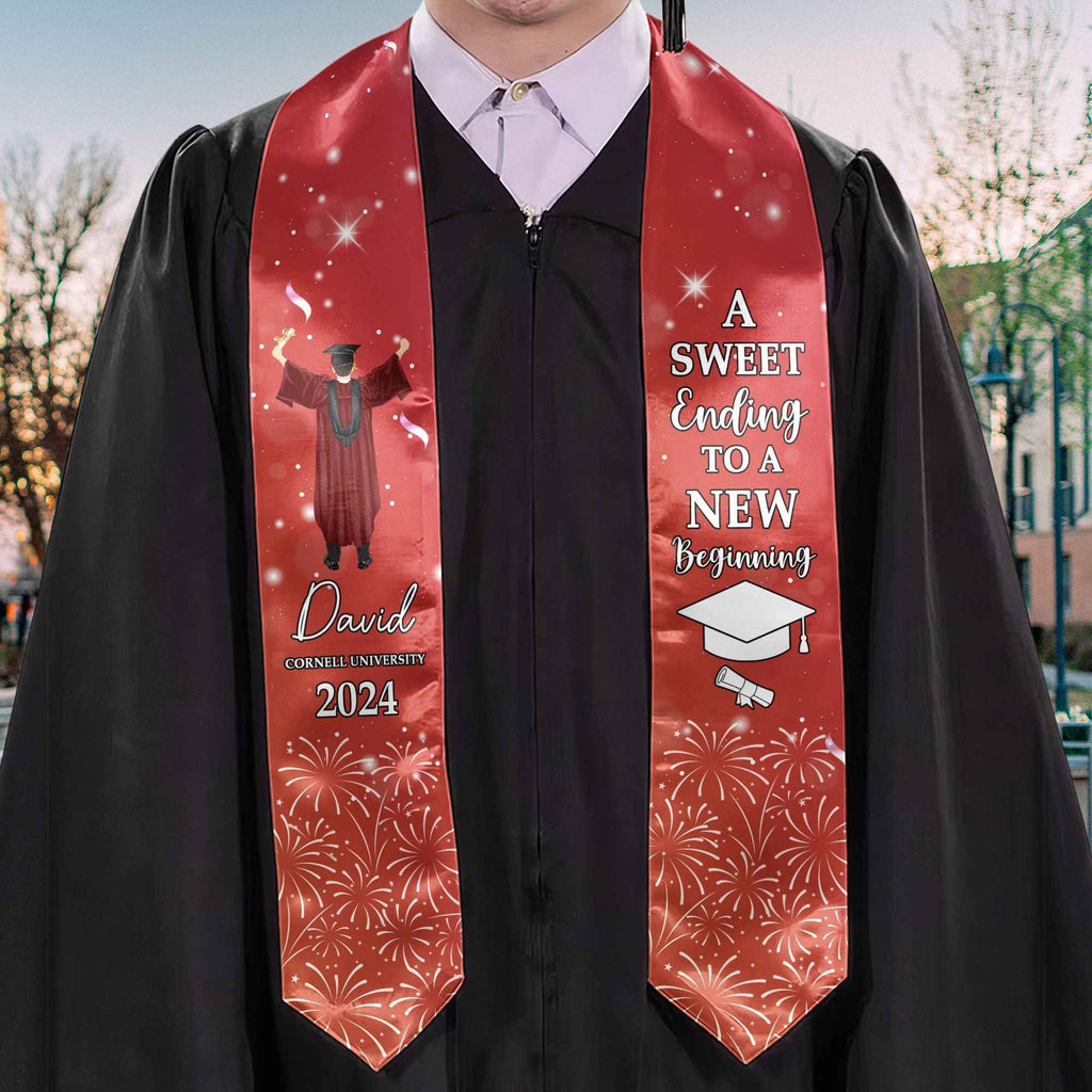 Personalized Graduation Stole - A Sweet Ending to a New Beginning