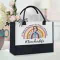 It Takes A Big Heart To Shape Little Minds Personalized Teacher Tote Bag