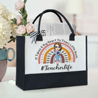 It Takes A Big Heart To Shape Little Minds Personalized Teacher Tote Bag