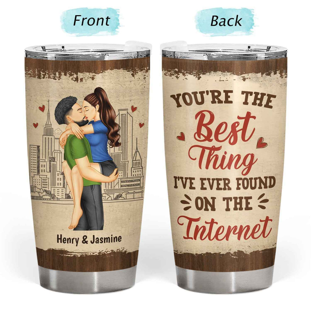 Kissing Couple Tumbler - Best Gift for Couples - Personalized Drinkware