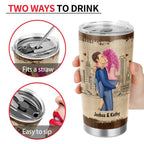 Kissing Couple Tumbler - Best Gift for Couples - Personalized Drinkware