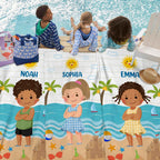 Kid On The Beach Personalized Beach Towel for Kids