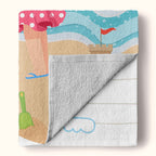 Kid On The Beach Personalized Beach Towel for Kids