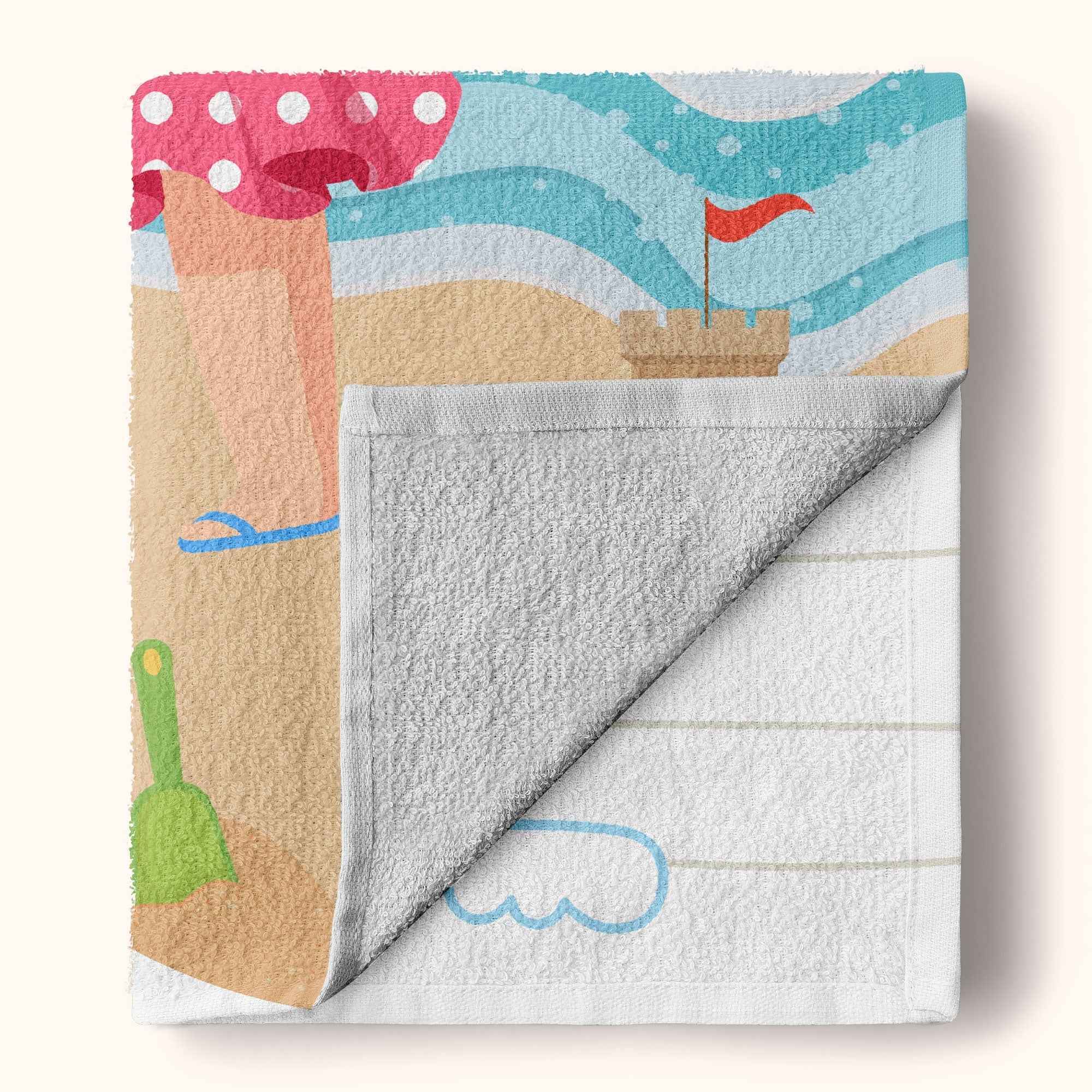 Kid On The Beach Personalized Beach Towel for Kids