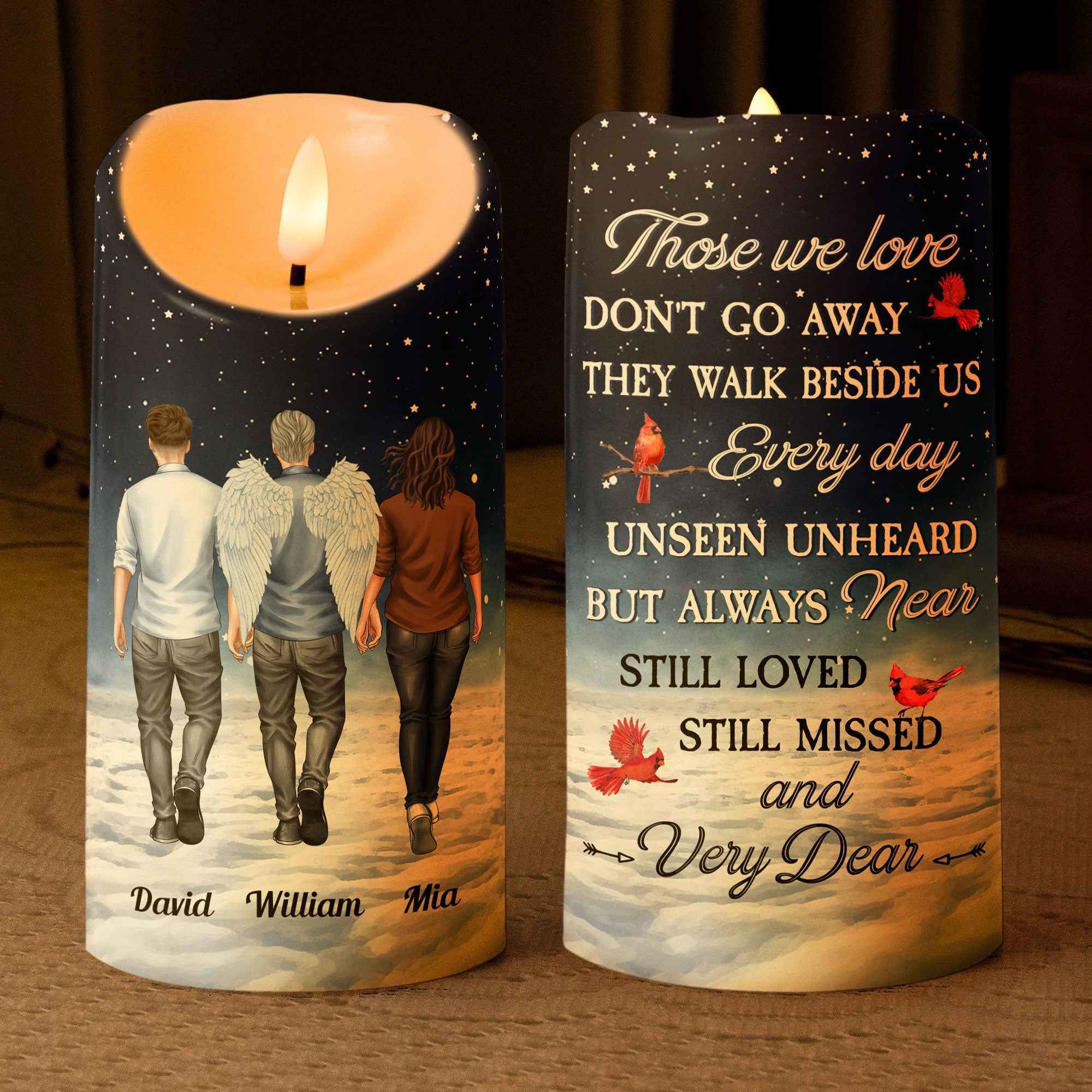 Memorial Personalized LED Candle - Those We Love Don't Go Away