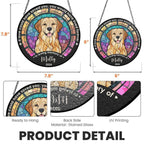Custom Dog Photo Suncatcher - Personalized Window Hanging "Life Is Better With Dog"