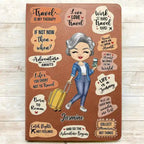 Personalized Leather Journal for Travel Lovers - Life Is A Journey