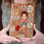 Personalized Leather Journal for Travel Lovers - Life Is A Journey