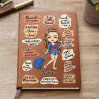 Personalized Leather Journal for Travel Lovers - Life Is A Journey