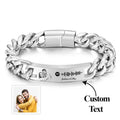 Personalized Spotify Code Bracelet with Your Photo - Perfect Anniversary Gift for Him