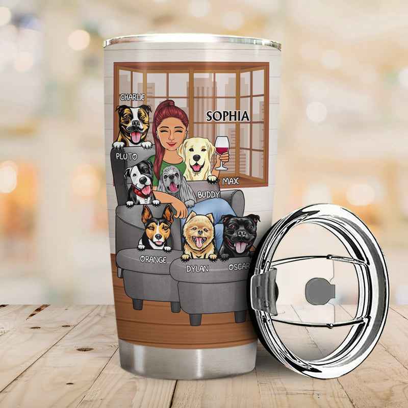 Thank You Dog Mom Tumbler - Best Dog Mom Ever Personalized Custom Gift