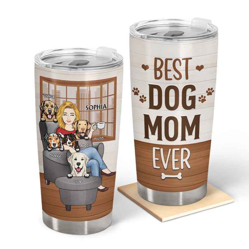 Thank You Dog Mom Tumbler - Best Dog Mom Ever Personalized Custom Gift
