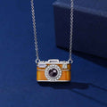 Personalized Photo Necklace with Projection Gem - Unique Anniversary Gifts for Her