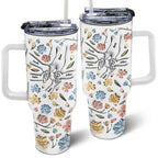 Hand In Hand, I Will Always Protect You Personalized Tumbler Gift for Mom - 3D Inflated Effect Printed Cup, 40oz Tumbler With Straw