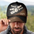 Personalized Best Dad Cap - Fist Bump Design for Best Dad For Life