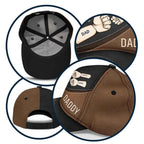 Personalized Best Dad Cap - Fist Bump Design for Best Dad For Life