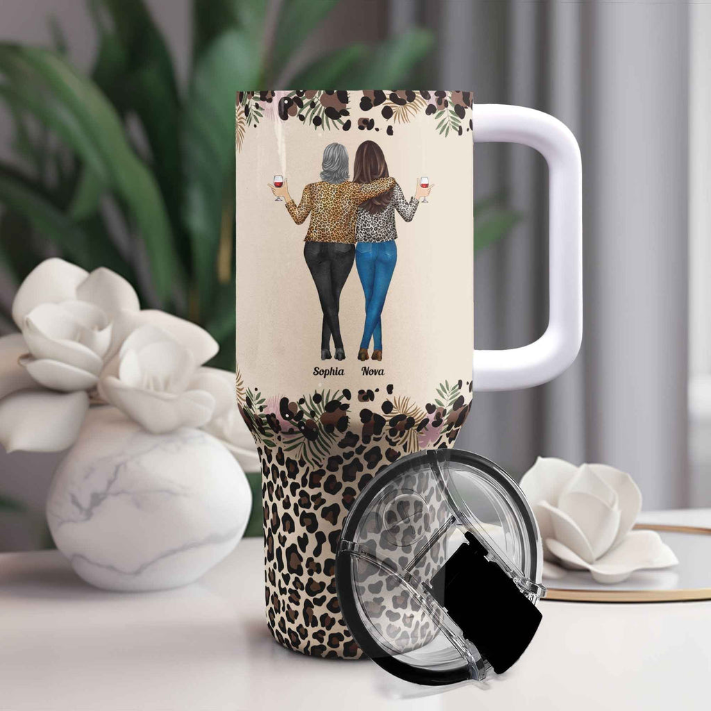 To My Daughter Whisper Back I Am The Storm Personalized Tumbler for Daughter 40oz with Straw