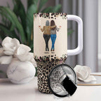 To My Daughter Whisper Back I Am The Storm Personalized Tumbler for Daughter 40oz with Straw
