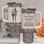 To My Daughter Whisper Back I Am The Storm Personalized Tumbler for Daughter 40oz with Straw