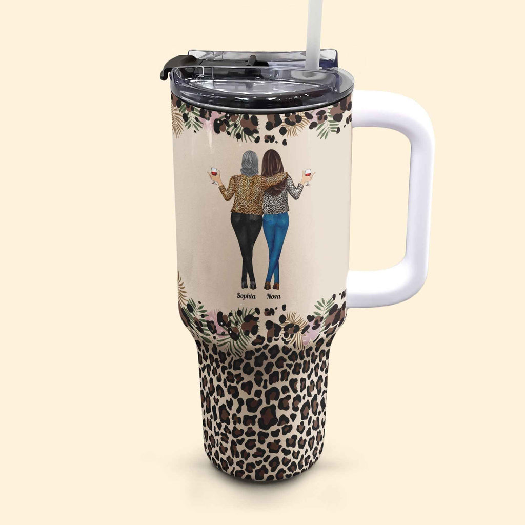 To My Daughter Whisper Back I Am The Storm Personalized Tumbler for Daughter 40oz with Straw