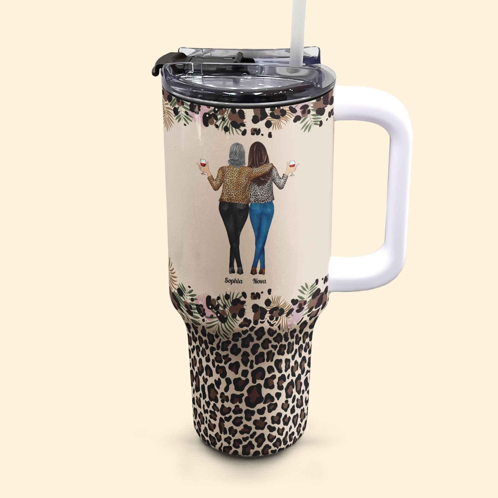 To My Daughter Whisper Back I Am The Storm Personalized Tumbler for Daughter 40oz with Straw