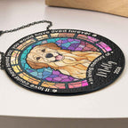 Custom Dog Photo Suncatcher - Personalized Window Hanging "Life Is Better With Dog"